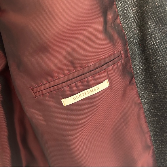 Paul Zileri Made in Italy Blazer Sport Jacket 48R Dark Gray Retails Over $1K - Picture 6 of 10